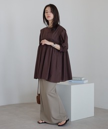 ap retro（アプレトロ）の「【India Fabric】2WAYコットンシャーリングブラウス（シャツ/ブラウス）」