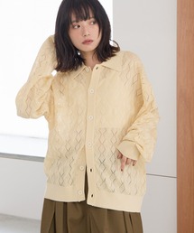 《UNISEX》ニットポロカーデ