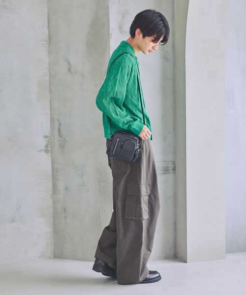 PBLIM（ページボーイリム）の「《UNISEX》ニットポロカーデ（ポロシャツ・レディース・イエロー系/グリーン系/グレー系/ホワイト系・FREE）」の19枚目の写真