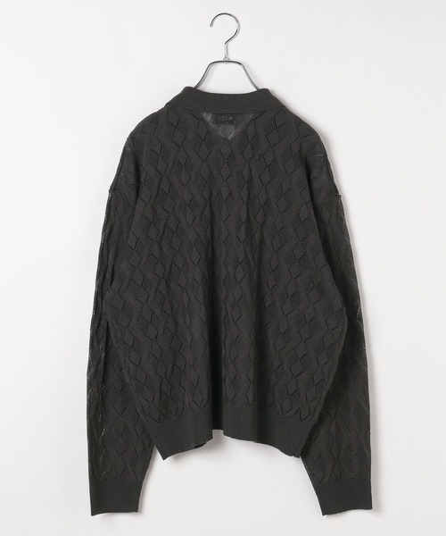 PBLIM（ページボーイリム）の「《UNISEX》ニットポロカーデ（ポロシャツ・レディース・イエロー系/グリーン系/グレー系/ホワイト系・FREE）」の16枚目の写真