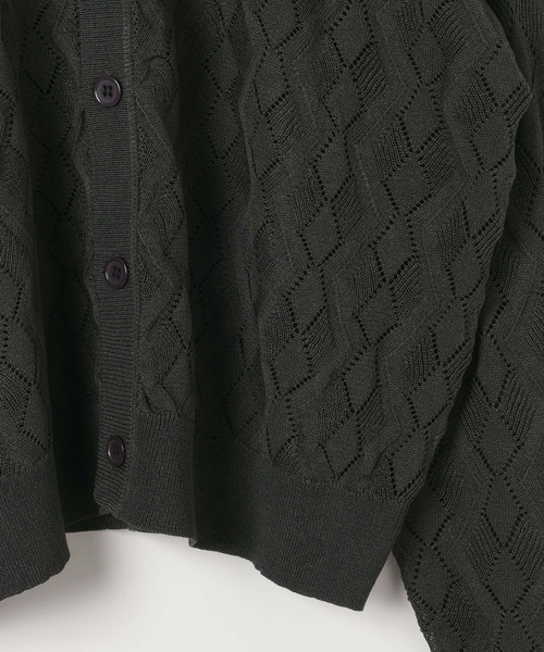 PBLIM（ページボーイリム）の「《UNISEX》ニットポロカーデ（ポロシャツ・レディース・イエロー系/グリーン系/グレー系/ホワイト系・FREE）」の13枚目の写真