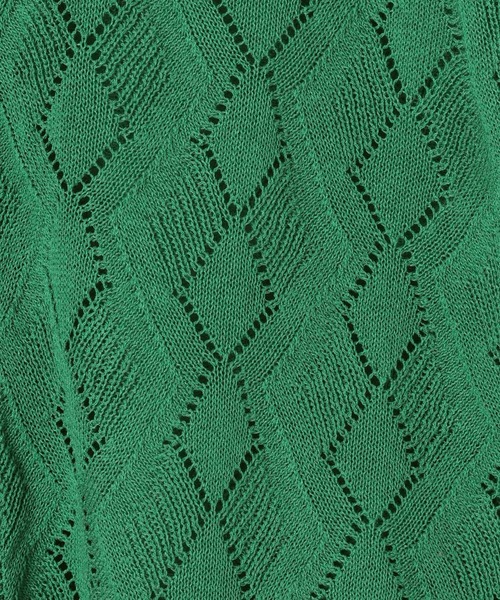 PBLIM（ページボーイリム）の「《UNISEX》ニットポロカーデ（ポロシャツ・レディース・イエロー系/グリーン系/グレー系/ホワイト系・FREE）」の5枚目の写真