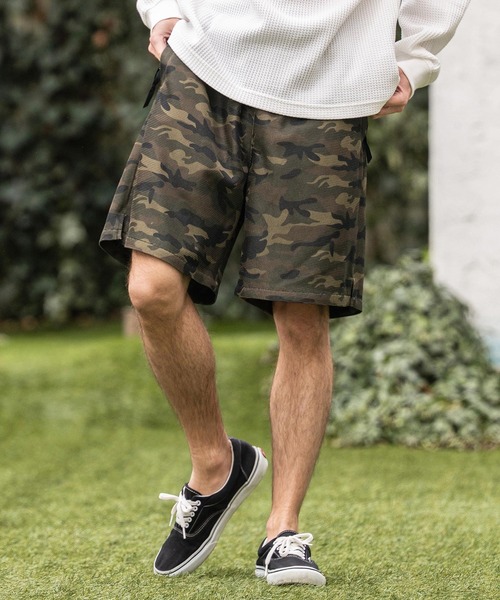 CAMBIO(カンビオ)の「mp14865-All Over Pattern Mesh Shorts ショートパンツ(S68426cmb)(その他パンツ・メンズ・カモフラージュ/レオパード・L/M/S)」の1枚目の写真