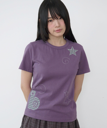 B スター スリムフィット Tシャツ [ヴィンテージパープル]