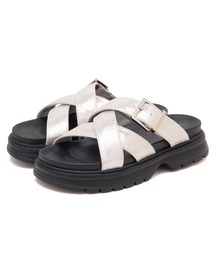 JELLY BEANS（ジェリービーンズ）の「【JB selection】クロスベルト厚底ミュールサンダル(501-63002)（サンダル）」