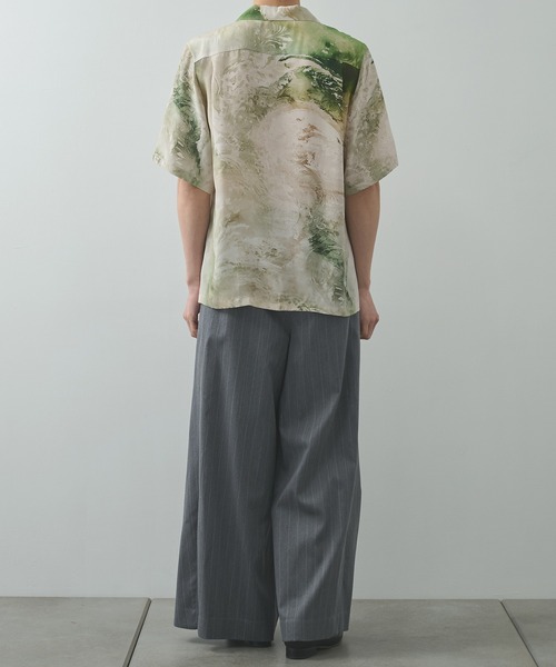 TAAKK（ターク）の「【TAAKK/ターク】Silk Shirt（シャツ/ブラウス・メンズ・ブルー/グリーン・2/3）」の5枚目の写真