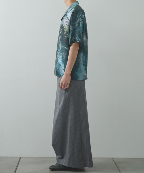 TAAKK（ターク）の「【TAAKK/ターク】Silk Shirt（シャツ/ブラウス・メンズ・ブルー/グリーン・2/3）」の9枚目の写真