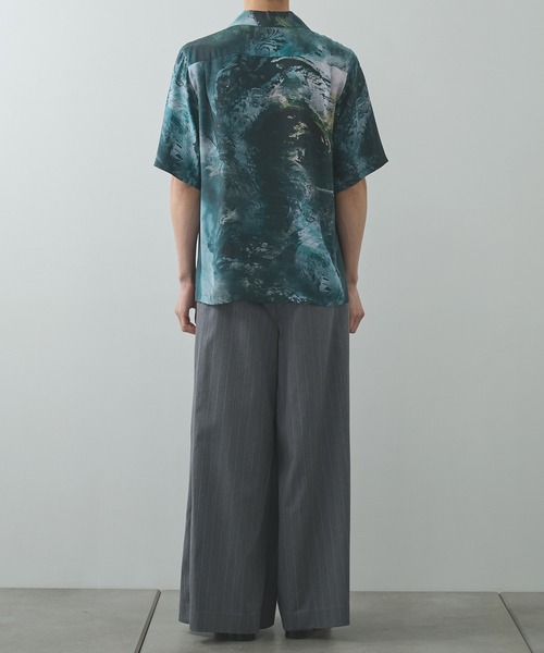 TAAKK（ターク）の「【TAAKK/ターク】Silk Shirt（シャツ/ブラウス・メンズ・ブルー/グリーン・2/3）」の10枚目の写真