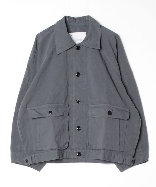 VOAAOV(ヴォアーブ)の「【VOAAOV】WEATHER CLOTH GARMENT DYE Oversize Blouson(ブルゾン・メンズ・チャコールグレー/ブラック/オリーブ・1)」の14枚目の写真