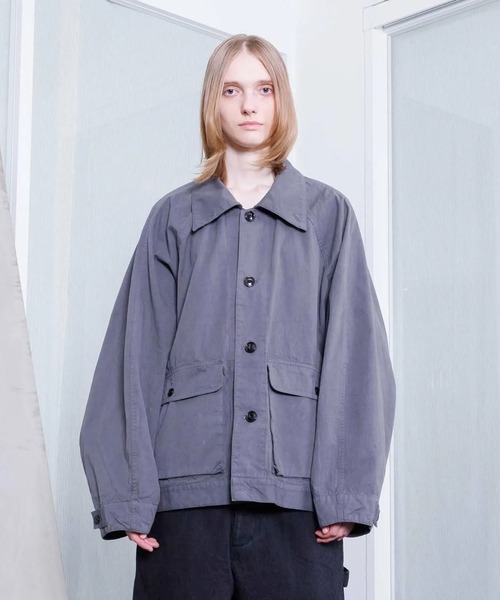 VOAAOV(ヴォアーブ)の「【VOAAOV】WEATHER CLOTH GARMENT DYE Oversize Blouson(ブルゾン・メンズ・チャコールグレー/ブラック/オリーブ・1)」の7枚目の写真