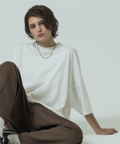 SLICK(スリック)の「【SLICK/スリック】Sorona Jersey Dolmansleeve T-shirt/ ソロナジャージー ドルマンスリーブTシャツ/機能素材(Tシャツ/カットソー・メンズ・ブラック/モカ/ホワイト・1/3/2)」の2枚目の写真