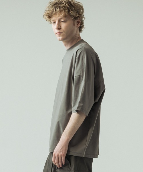 SLICK(スリック)の「【SLICK/スリック】Sorona Jersey Dolmansleeve T-shirt/ ソロナジャージー ドルマンスリーブTシャツ/機能素材(Tシャツ/カットソー・メンズ・ブラック/モカ/ホワイト・1/3/2)」の3枚目の写真