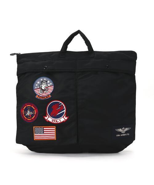 AVIREX（アヴィレックス）の「TOP GUN HELMET BAG / トップガン ヘルメット バッグ / AVIREX / アヴィレックス（ショルダーバッグ・メンズ・ブラック/その他10・F）」の3枚目の写真