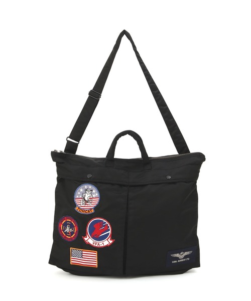 AVIREX（アヴィレックス）の「TOP GUN HELMET BAG / トップガン ヘルメット バッグ / AVIREX / アヴィレックス（ショルダーバッグ・メンズ・ブラック/その他10・F）」の4枚目の写真
