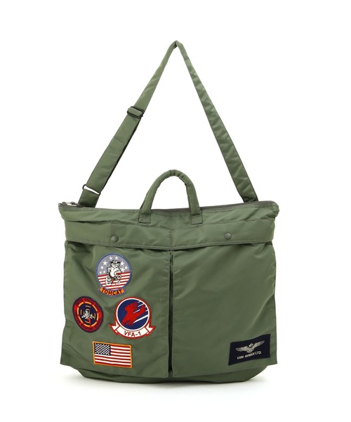 AVIREX（アヴィレックス）の「TOP GUN HELMET BAG / トップガン ヘルメット バッグ / AVIREX / アヴィレックス（ショルダーバッグ・メンズ・ブラック/その他10・F）」の12枚目の写真