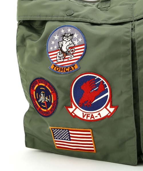 AVIREX（アヴィレックス）の「TOP GUN HELMET BAG / トップガン ヘルメット バッグ / AVIREX / アヴィレックス（ショルダーバッグ・メンズ・ブラック/その他10・F）」の17枚目の写真