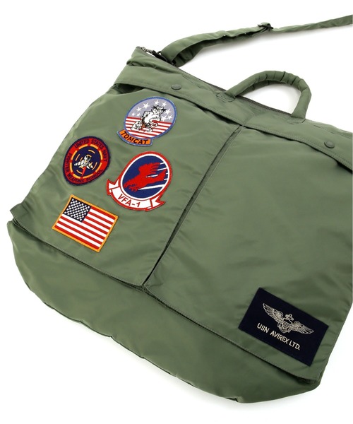 AVIREX（アヴィレックス）の「TOP GUN HELMET BAG / トップガン ヘルメット バッグ / AVIREX / アヴィレックス（ショルダーバッグ・メンズ・ブラック/その他10・F）」の18枚目の写真