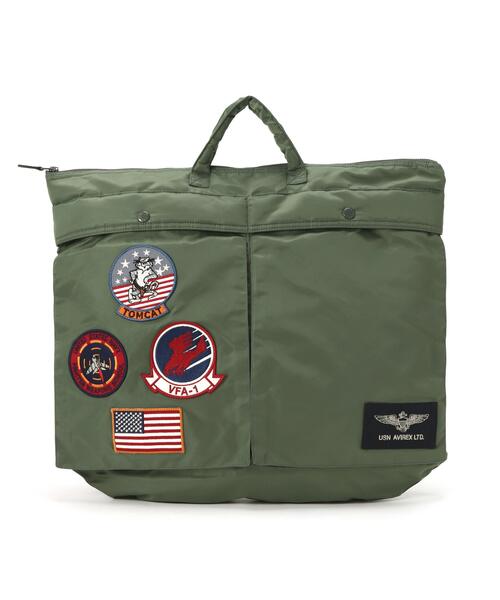 AVIREX（アヴィレックス）の「TOP GUN HELMET BAG / トップガン ヘルメット バッグ / AVIREX / アヴィレックス（ショルダーバッグ・メンズ・ブラック/その他10・F）」の11枚目の写真