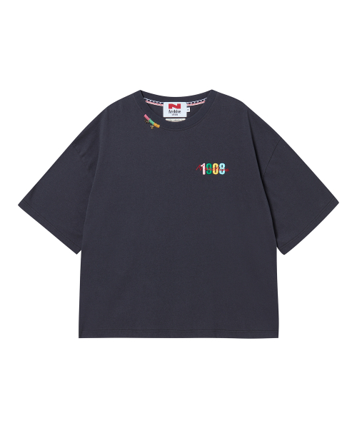 Beyond Closet（-）の「[コレクションライン] ヴィンテージアートピースディテールウォッシュドコットン半袖Tシャツチャコールグレー（Tシャツ/カットソー・メンズ・その他・MEDIUM/LARGE）」の2枚目の写真