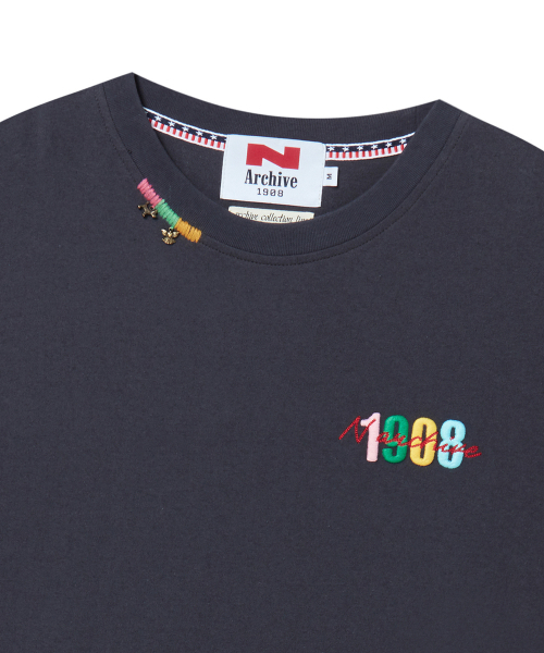 Beyond Closet（-）の「[コレクションライン] ヴィンテージアートピースディテールウォッシュドコットン半袖Tシャツチャコールグレー（Tシャツ/カットソー・メンズ・その他・MEDIUM/LARGE）」の4枚目の写真