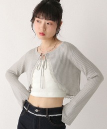 レースボレロカーディガン 672567