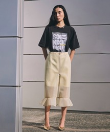 Book Wave 2WAY High-Slit Skirt/Book wave2WAYハイスリットスカート