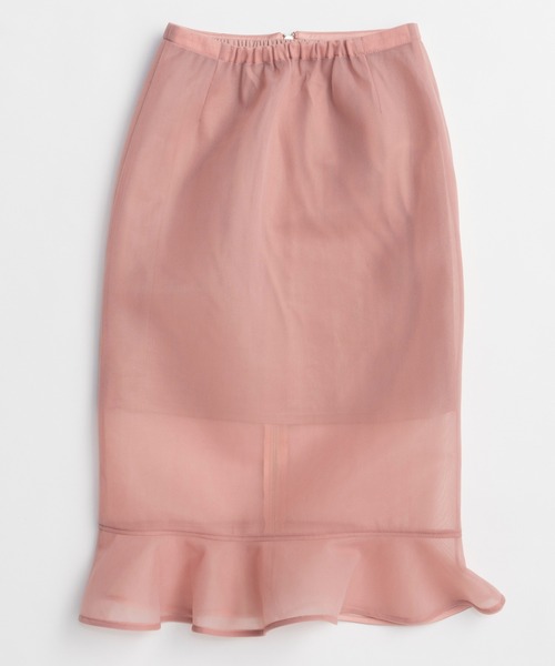 MAISON SPECIAL(メゾンスペシャル)の「Sheer Bonded Ruffle Skirt/シアーダンボールラッフルスカート(スカート・レディース・ピンク/イエロー/ブラック・36/38)」の5枚目の写真
