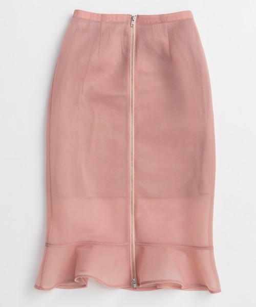 MAISON SPECIAL(メゾンスペシャル)の「Sheer Bonded Ruffle Skirt/シアーダンボールラッフルスカート(スカート・レディース・ピンク/イエロー/ブラック・36/38)」の8枚目の写真