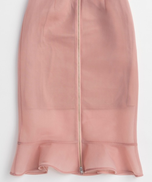 MAISON SPECIAL(メゾンスペシャル)の「Sheer Bonded Ruffle Skirt/シアーダンボールラッフルスカート(スカート・レディース・ピンク/イエロー/ブラック・36/38)」の9枚目の写真