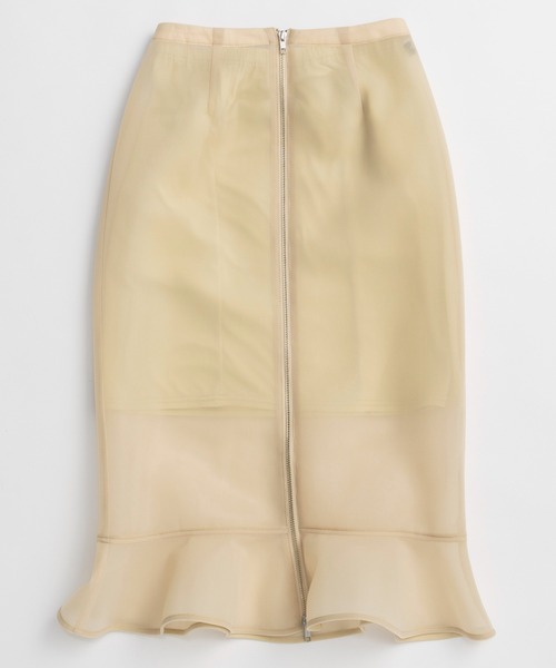 MAISON SPECIAL(メゾンスペシャル)の「Sheer Bonded Ruffle Skirt/シアーダンボールラッフルスカート(スカート・レディース・ピンク/イエロー/ブラック・36/38)」の12枚目の写真