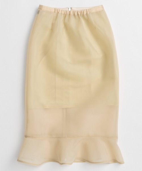 MAISON SPECIAL(メゾンスペシャル)の「Sheer Bonded Ruffle Skirt/シアーダンボールラッフルスカート(スカート・レディース・ピンク/イエロー/ブラック・36/38)」の13枚目の写真