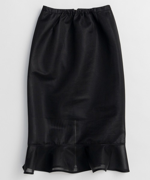 MAISON SPECIAL(メゾンスペシャル)の「Sheer Bonded Ruffle Skirt/シアーダンボールラッフルスカート(スカート・レディース・ピンク/イエロー/ブラック・36/38)」の14枚目の写真
