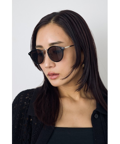 AZUL by moussy(アズールバイマウジー)の「メタルブリッジアイウェア(メガネ・レディース・ブラック/クリア/ブラウン・FREE)」の5枚目の写真