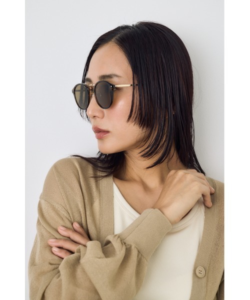 AZUL by moussy(アズールバイマウジー)の「メタルブリッジアイウェア(メガネ・レディース・ブラック/クリア/ブラウン・FREE)」の14枚目の写真
