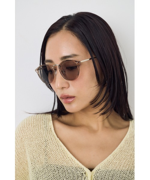 AZUL by moussy(アズールバイマウジー)の「メタルブリッジアイウェア(メガネ・レディース・ブラック/クリア/ブラウン・FREE)」の21枚目の写真