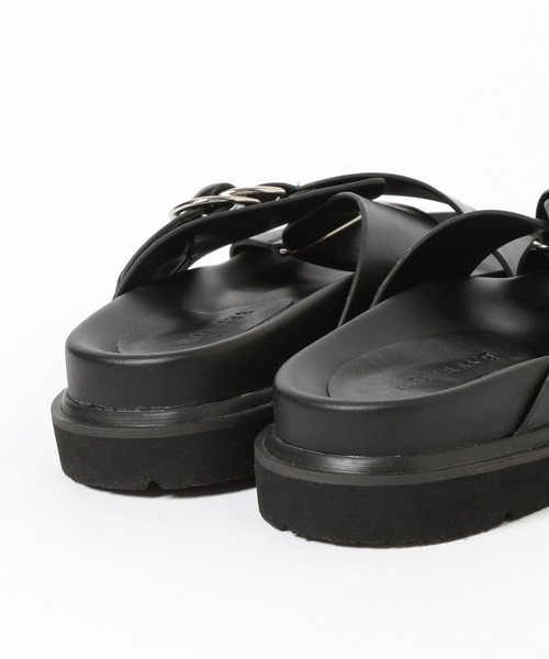 BAYFLOW（ベイフロー）の「クロスベルトフラットサンダル（サンダル・レディース・ブラック/アイボリー・LARGE/MEDIUM）」の20枚目の写真