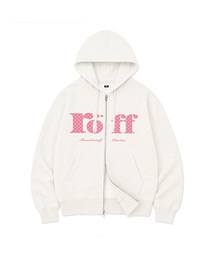 RANDOMOFF（ランダムオフ）の「ROEFF TYPE PLAY SPACE DOT OVER FIT 2-WAY ZIP-UP (White)（パーカー）」