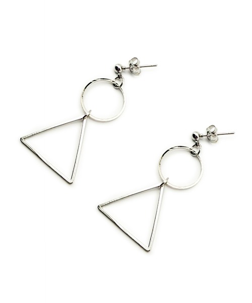 CARROLL(キャロル)の「CARROLL キャロル トライアングル&サークルドロップピアス(ピアス(両耳用)・レディース・シルバー/ゴールド・FREE)」の2枚目の写真