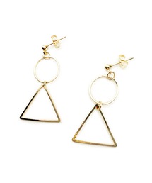CARROLL キャロル トライアングル&サークルドロップピアス