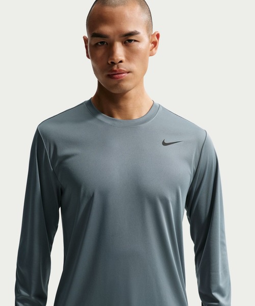 NIKE（ナイキ）の「ナイキ NIKE ナイキ DF STD L/S Tシャツ FLEX（Tシャツ/カットソー・メンズ・ブラック/グレー・S/M/L/LL/3L）」の2枚目の写真