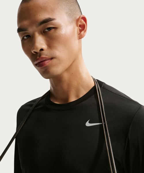 NIKE（ナイキ）の「ナイキ NIKE ナイキ DF STD L/S Tシャツ FLEX（Tシャツ/カットソー・メンズ・ブラック/グレー・S/M/L/LL/3L）」の4枚目の写真