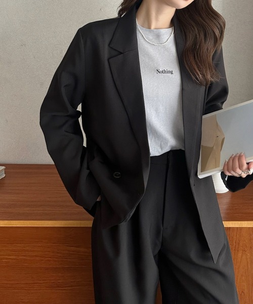Eclat one(エクラワン)の「【Eclat one】 ベーシック ワンタック ワイド スラックス(スラックス・レディース・ライトベージュ/グレイッシュベージュ/ブラック・FREE)」の20枚目の写真