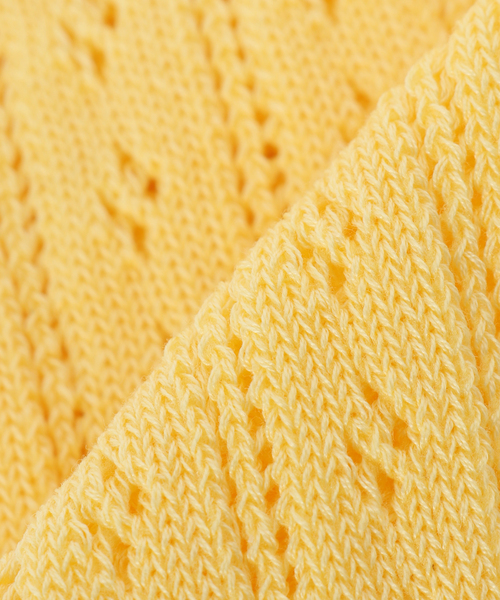 MARCOMONDE（マルコモンド）の「【MARCOMONDE / マルコモンド】  eyelet socks（ソックス/靴下・レディース・イエロー/グリーン/ホワイト・FREE）」の9枚目の写真