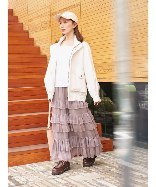 LILY BROWN(リリーブラウン)の「骨格別カップインT:ナチュラル(Tシャツ/カットソー・レディース・ホワイト・F)」の3枚目の写真