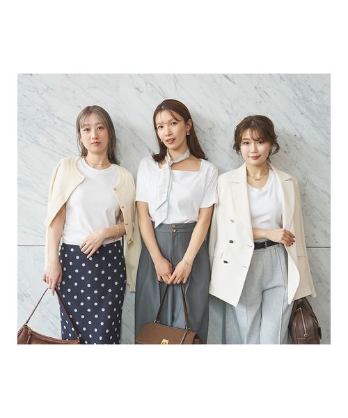 LILY BROWN(リリーブラウン)の「骨格別カップインT:ナチュラル(Tシャツ/カットソー・レディース・ホワイト・F)」の11枚目の写真
