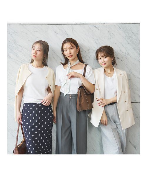 LILY BROWN(リリーブラウン)の「骨格別カップインT:ナチュラル(Tシャツ/カットソー・レディース・ホワイト・F)」の12枚目の写真
