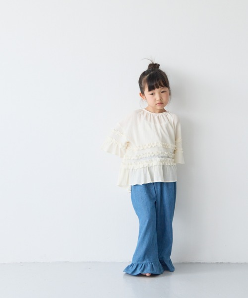 LOWRYS FARM(ローリーズファーム)の「ヨウリュウフリルブラウス 671970(シャツ/ブラウス・キッズ・アイボリー/ブラック/パープル・110cm/120cm/130cm/140cm/150cm)」の18枚目の写真