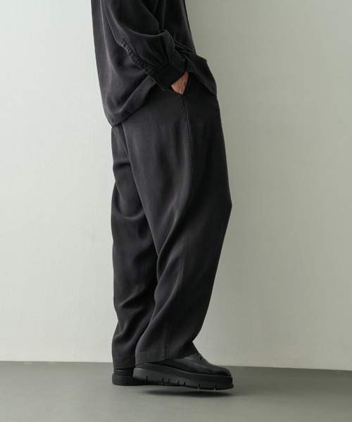 concause/コンコース】別注tencel wide slacls（スラックス