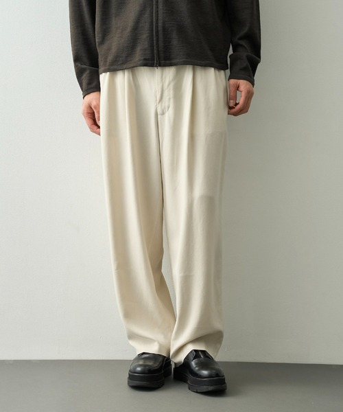 concause/コンコース】別注tencel wide slacls（スラックス