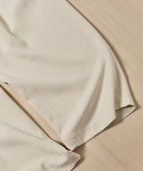 concause(コンコース)の「【concause/コンコース】別注tencel wide slacls(スラックス・メンズ・オフホワイト/ブラック・4/5)」の15枚目の写真